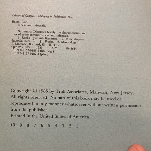 Rocks and minerals book - Picture 3 of 3